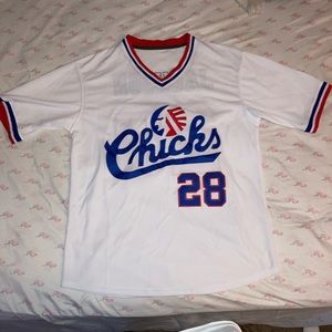 Mens XL Memphis Chicks Baseball Jersey